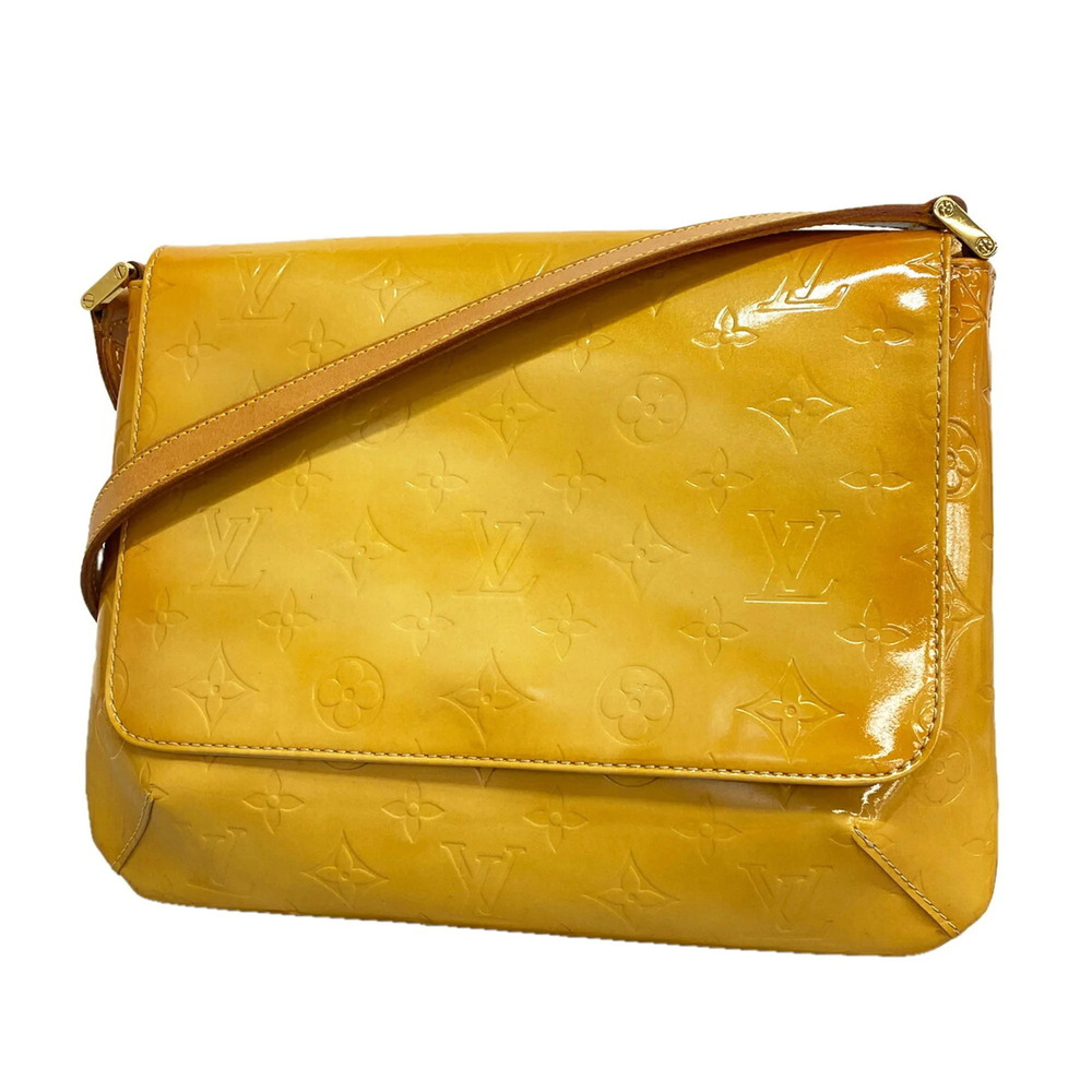 Louis Vuitton Vernis Thompson Street Shoulder Bag M91008 Beige Women's